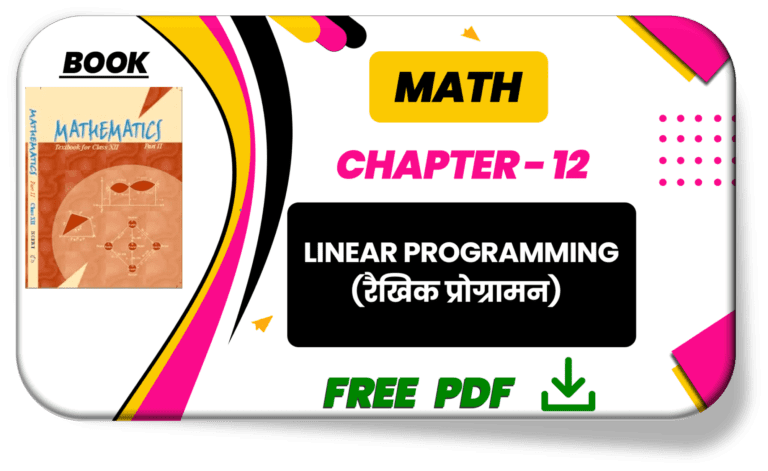 Chapter 12 Linear Programming (रैखिक प्रोग्रामन)